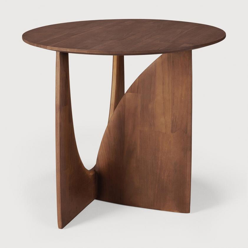 Table d&#039;appoint Geometric en teck - brun, Ethnicraft