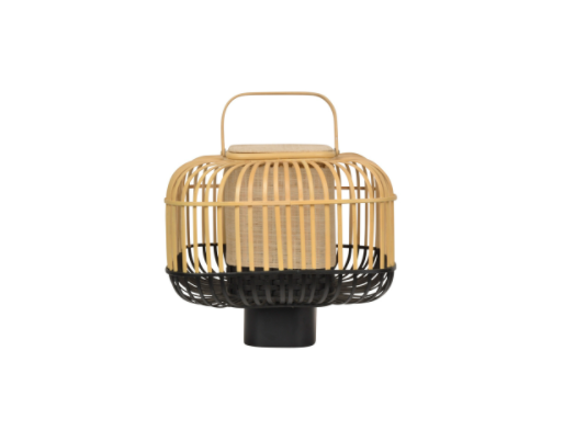 Lampe Bamboo square S noir, Forestier