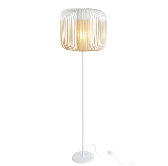 Lampadaire Bamboo light h 150cm blanc, Forestier