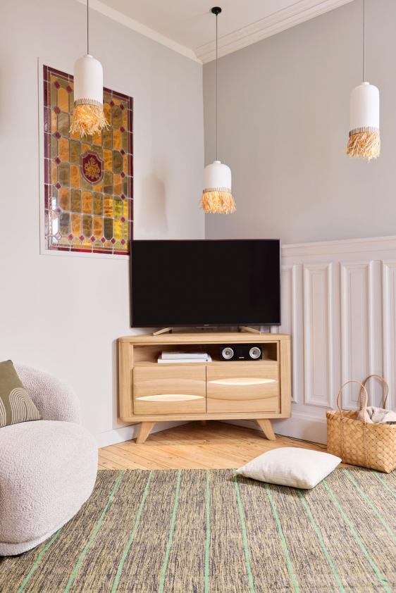 Meuble TV d'angle OLONNE, Couture