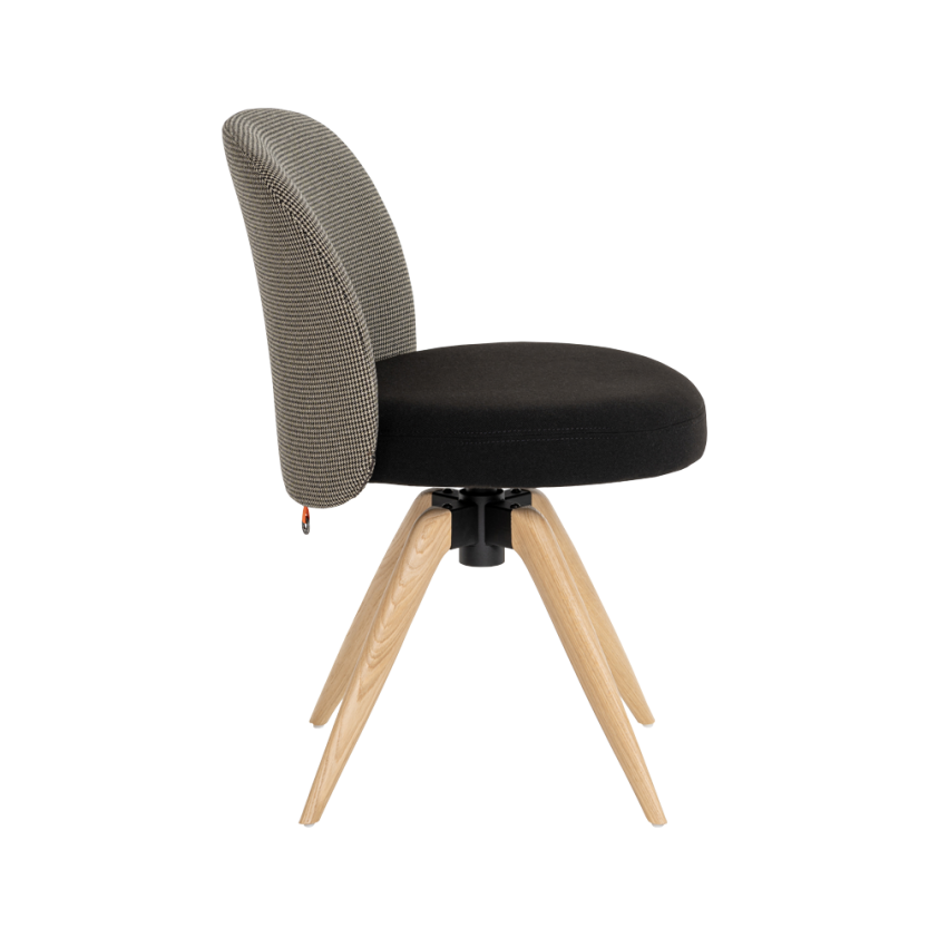Chaise Neo avec une assise qui pivote à 360°, Mobitec