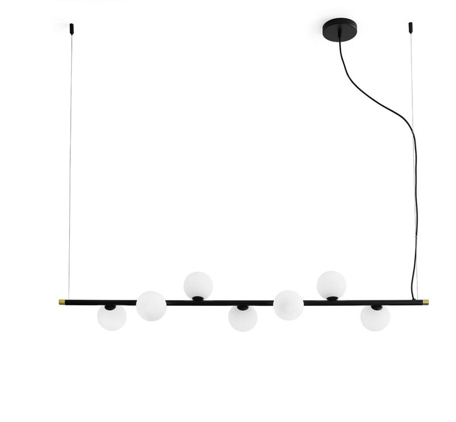 Lampe suspension 7 lumières Pomì, Miloox
