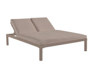 Chaise longue double KOMFY avec coussins, Sifas