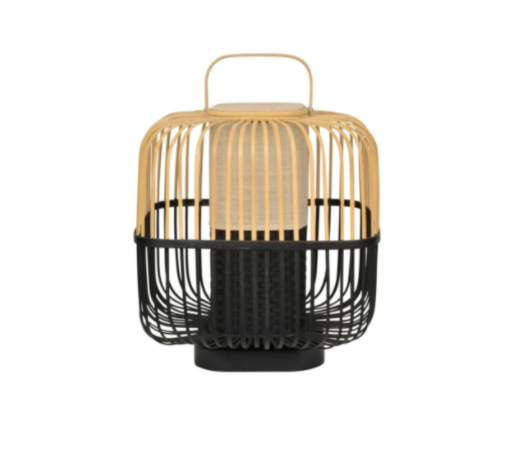 Lampe Bamboo square M noir, Forestier